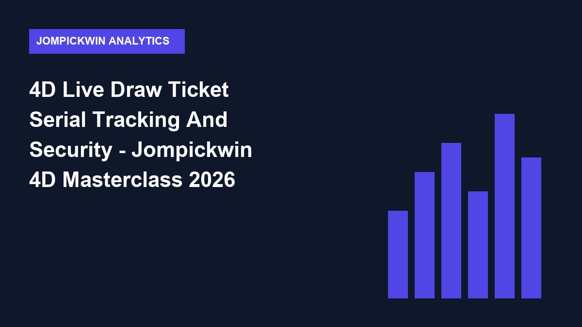 4d live draw ticket serial tracking and security - 4D Live Draw Ticket Serial Tracking And Security